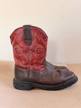 Georgia Boot 8” Carbo Tec brown/red